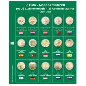 Safe Premium-Münzen Album 2€ Einzelblatt Jahre 2007-2008 Nr. 734