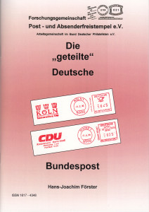 Förster, Hans-Joachim Die „geteilte“ Deutsche Bundespost  70 Sei