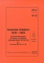 Bechtold, GÃ¼nter/Oechsner, Helmut P. Deutsche Inflation 1916-192