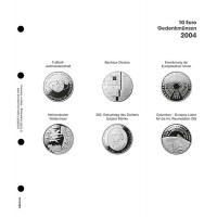 Lindner Vordruckblatt 10€ Gedenkmünzen 2004 Deutschland Nr. 1108