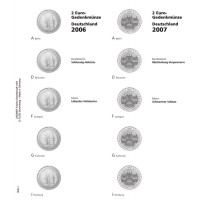 Lindner Vordruckblatt 2€-Gedenkmünze Dt. BUNDESLÄNDER 2006/2007 
