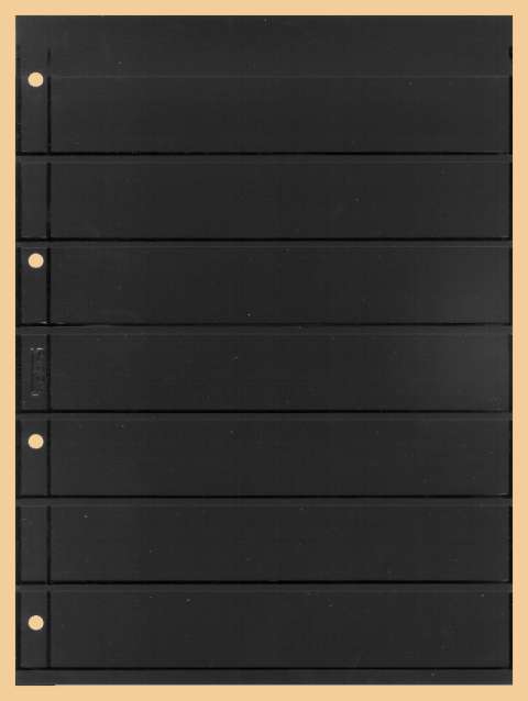 Kobra Einsteckblatt Combi E27 schwarz mit beidseitig je 7 Tasche