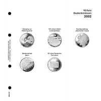Lindner Vordruckblatt 10€ Gedenkmünzen 2002 Deutschland Nr. 1108