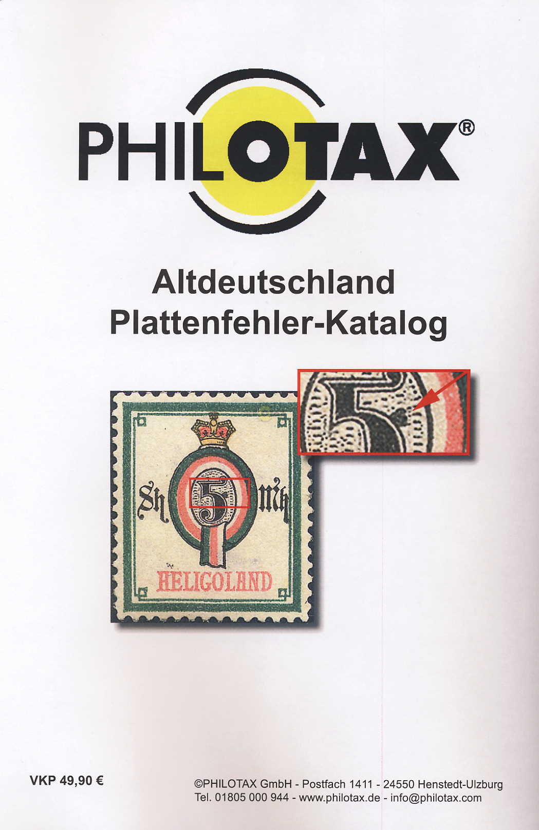 Philotax Gedruckter Plattenfehler-Katalog Altdeutschland