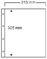Safe Blattschutzhüllen Nr. 450 per 10 Stück für Blatt-Nr. 482/48