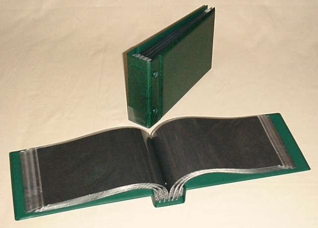 Kobra Briefalbum G3 Farbe schwarz mit 50 glasklaren Taschen 