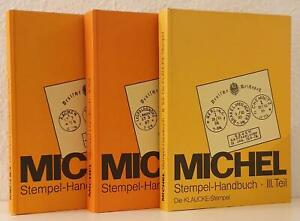 Michel Stempel-Handbuch I-III.  Hier die komplette Reihe der aus