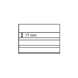 Leuchtturm schwarzer Karton Einsteckkarten PVC 158x113mm, 3 klar