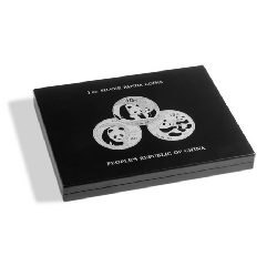 Leuchtturm Münzkassette für 20 Panda-Silbermünzen in Kapseln, sc