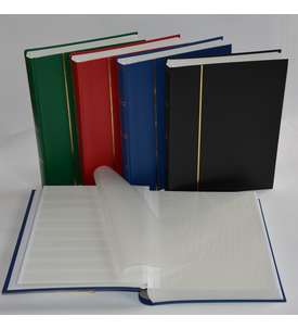 5x A4-Einsteckbuch, 60 weiße Seiten sortierte Farben 	 5x A4-Ein