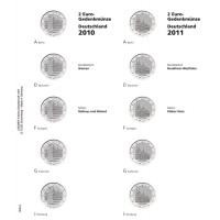 Lindner Vordruckblatt 2€-Gedenkmünze Dt. Bundesländer 2010/2011 
