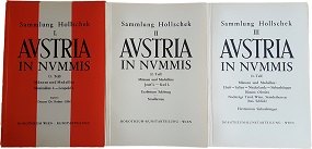 "Sammlung Hollschek - Austria in Nummis"  Katalog in drei Teil