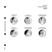 Lindner Vordruckblatt 10€ Gedenkmünzen 2009 Deutschland Nr. 1108