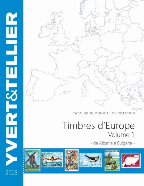 Yvert & Tellier  2018 Catalogue de cotation des Timbres d´Europe