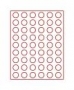 Lindner Münzenbox mit 54 runden Vertiefungen Nr.2754 rauchfarben
