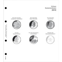 Lindner Vordruckblatt 10€ Gedenkmünzen 2010 Deutschland Nr. 1108