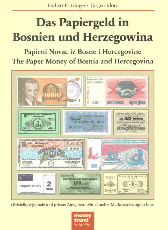 Fritzinger/Klotz Katalog Papiergeld in Bosnien und Herzegowina 1