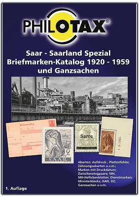 PHILOTAX Saar-Saarland Spezial Briefmarken-Katalog 1920-1959 und