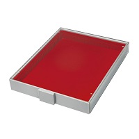 LINDNER Universal Sammelbox/Aufbewahrungsbox mit hellgrauer Schu