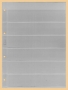 Kobra Einsteckblatt Combi E16 glasklar einseitig mit 6 Streifen