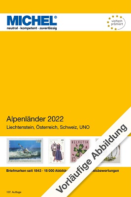 Michel Alpenl?nder 2022 (E 1) II. Wahl (Stauchung am Hardcoverei