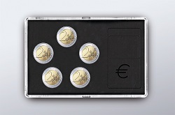 Safe Münzetui transparent Nr. 7904 für 5 Stück 2€-Münzen per 100