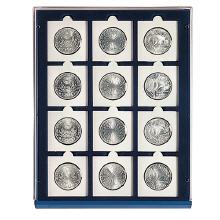 Safe Tableau  für 12 Münzen in Münzrähmchen 50x50mm Nr. 6350SP