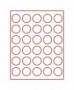 Lindner Münzenbox mit 30 runden Vertiefungen Nr.2706 rauchfarben