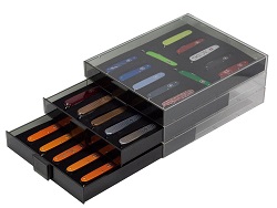 LINDNER Sammel-/Präsentationsbox für 12 schweizer Taschenmesser 