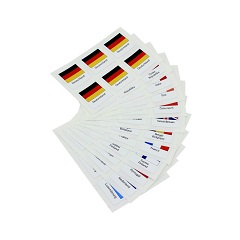 Schaubek Flaggen-Sticker zum Auswählen FS+ Land  Farbige Flaggen