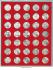 Lindner Münzenbox mit 35 runden Vertiefungen Nr. 2125