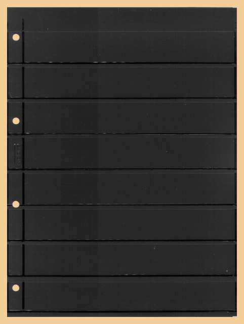 Kobra Einsteckblatt Combi E28 schwarz mit beidseitig je 8 Tasche
