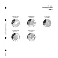 Lindner Vordruckblatt 10€ Gedenkmünzen 2008 Deutschland Nr. 1108