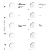 Lindner Vordruckblatt 2€-Gedenkmünze Dt. Bundesländer 2014/2015 