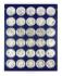 Lindner Münzenbox mit 30 runden Vertiefungen f. 10€ Nr.2226M Mar
