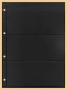 Kobra Einsteckblatt Combi E23 schwarz mit beidseitig je 3 Tasche