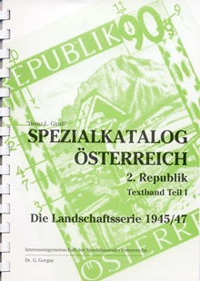ÖSTERREICH GINDL-Plattenfehler-Katalog Landschaften