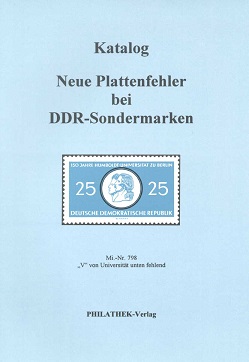 Raschke, Wolfgang Katalog neue Plattenfehler bei DDR Sondermarke