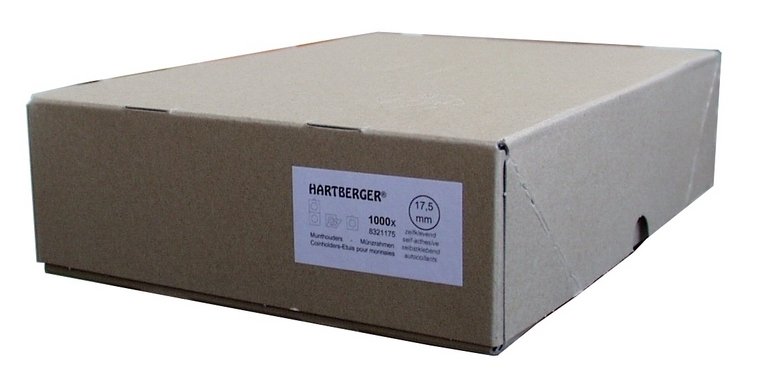 HARTBERGER® Münzenrähmchen 53mm selbstklebend Nr. 8321053 p.1000