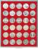 Lindner Münzenbox mit 30 runden Vertiefungen Nr. 2101