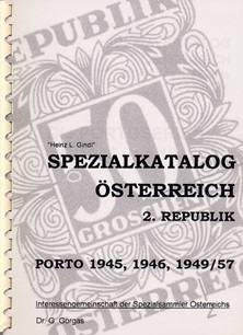 ÖSTERREICH GINDL-Plattenfehler-Katalog Porto 1947/49