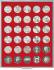 Lindner Münzenbox mit runden 30 Vertiefungen Nr. 2150