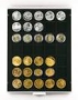 Lindner Münzenbox mit 35 quadr. Vertiefungen b. 36mm Ø Nr.2135C 
