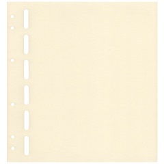 Schaubek Blankoblätter gelblich-weiß ohne Aufdruck - Albumpapier