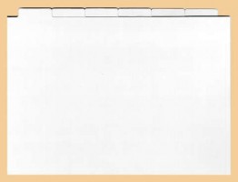 Lindner 1 Satz (6 Stück) Registerkarten für Marken-Steck-Box mit