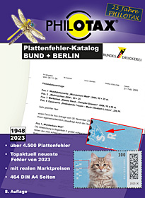 PHILOTAX Gedruckter Plattenfehler Katalog Bund + Berlin 8. Aufla