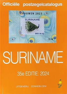 Zonnebloem officiele postzegelcatalogus Suriname 2024  
