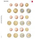Lindner Vordruckblatt für 3 EURO-Kursmünzen-Sätze Malta Nr. 1108
