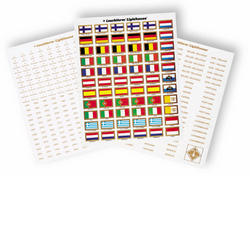 Leuchtturm Sticker-Set 321082/LEEURO3 für Euro-Münzen