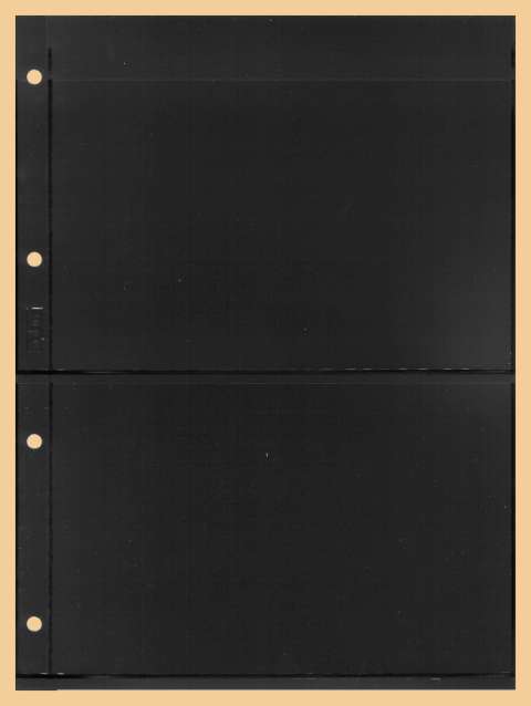 Kobra Einsteckblatt Combi E22 schwarz mit beidseitig je 2 Tasche